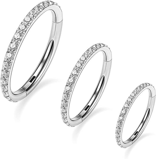 316L Stainless Steel Nose Ring Seamless Hoop for Women Gold Piercing Jewelry detail image 8