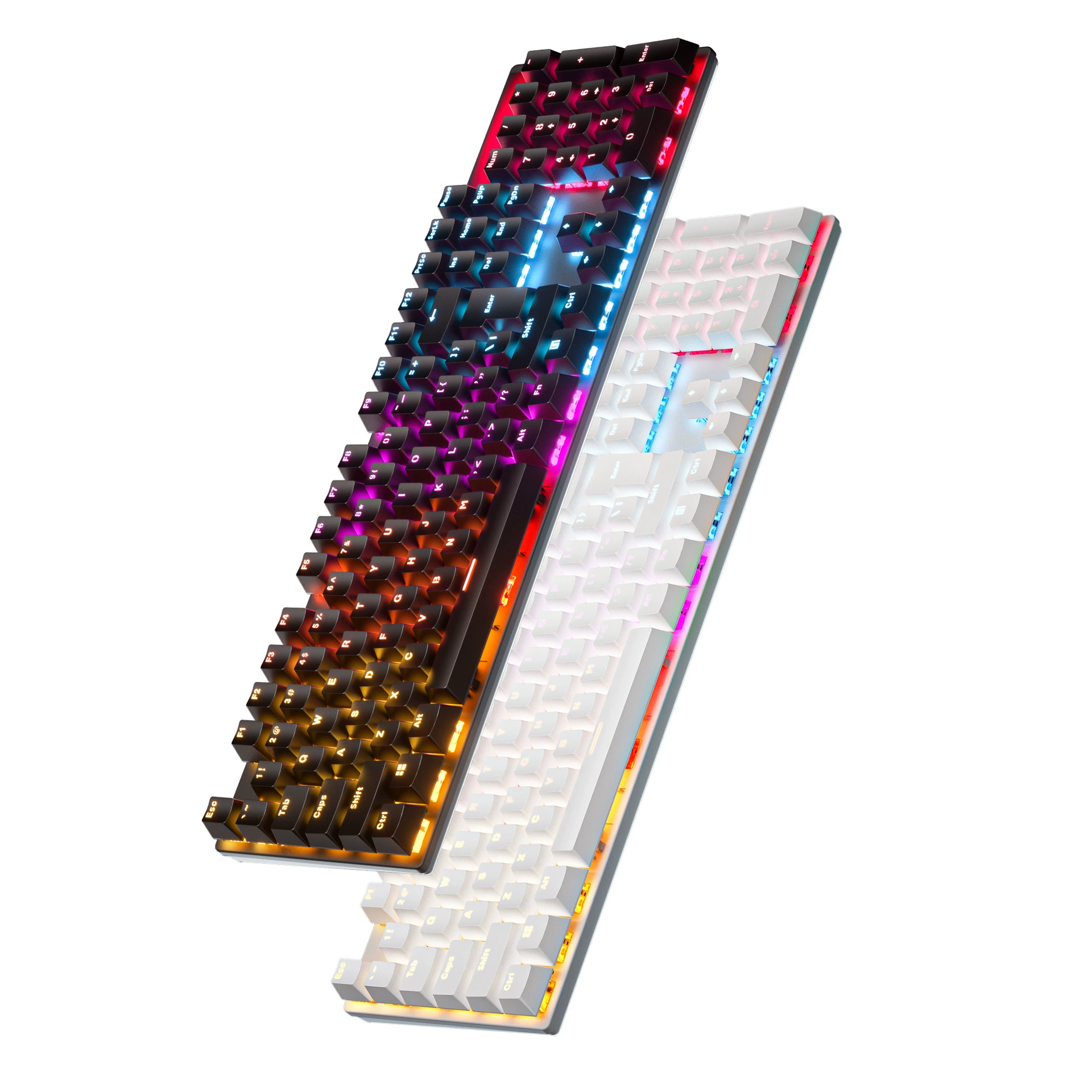 104-клавишная истинная механическая клавиатура RGB киберспорт игра проводная клавиатура внешний зелёный ось RGB подсветка