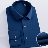 Áo dài tay màu xanh navy 008