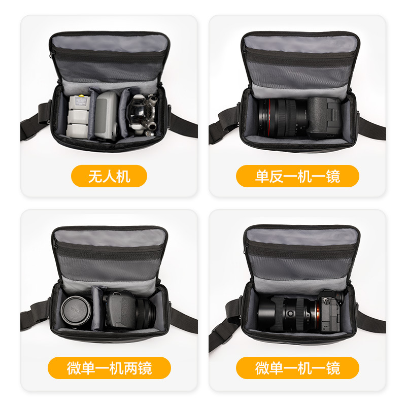 Yingshijiang ショルダーカメラバッグ Canon Fuji 防水メンズクロスボディデジタルバッグ Nikon Sony 女性一眼レフカメラバッグ