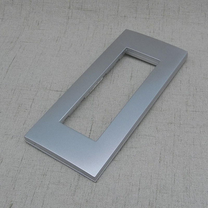 银色118型空位中号面板三位银灰色墙插强弱电自由组合多媒体墙壁