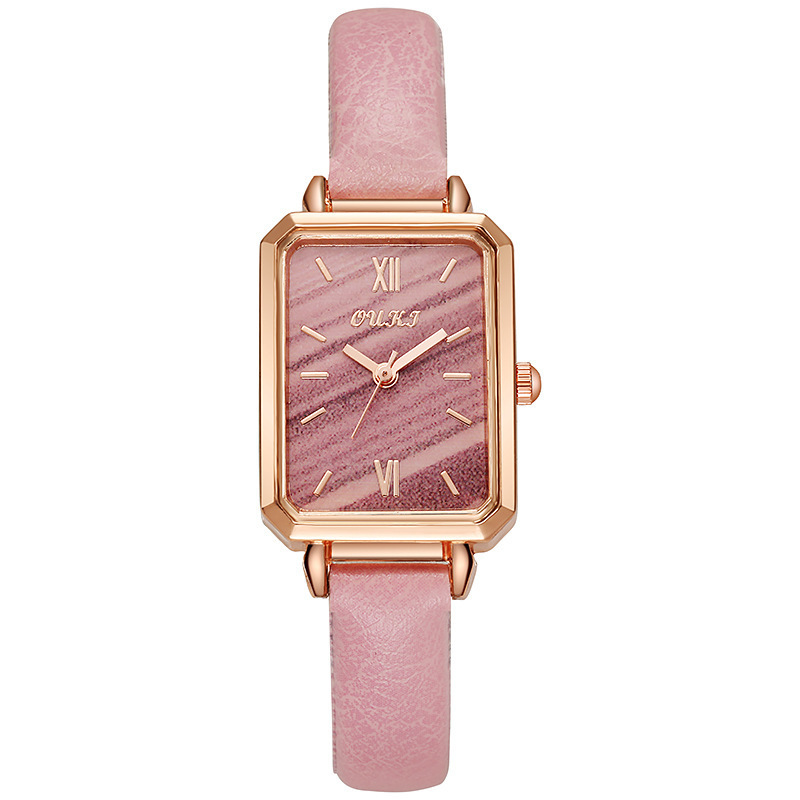 Reloj Cuadrado Pequeño de Moda Retro para Mujer, Reloj de Cuarzo de Moda, Reloj Pequeño Verde de TikTok, Celebridad de Internet, Transmisión en Vivo, Tendencia en Ventas