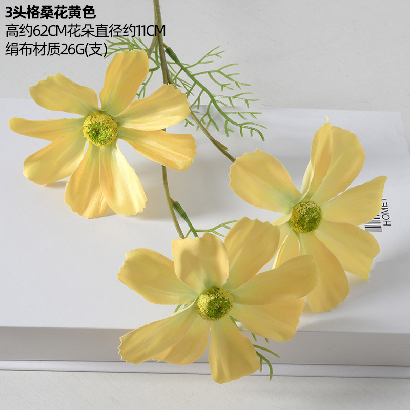 3 flores Gesang amarillas