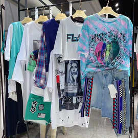 拓谷品牌撤柜系列货24夏潮牌年轻朝气直播实体店热卖品牌走份尾货