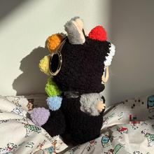 拉布布搪胶衣服毛绒公仔labubu盲盒17cm挂件卡通ins龙龙套装娃衣