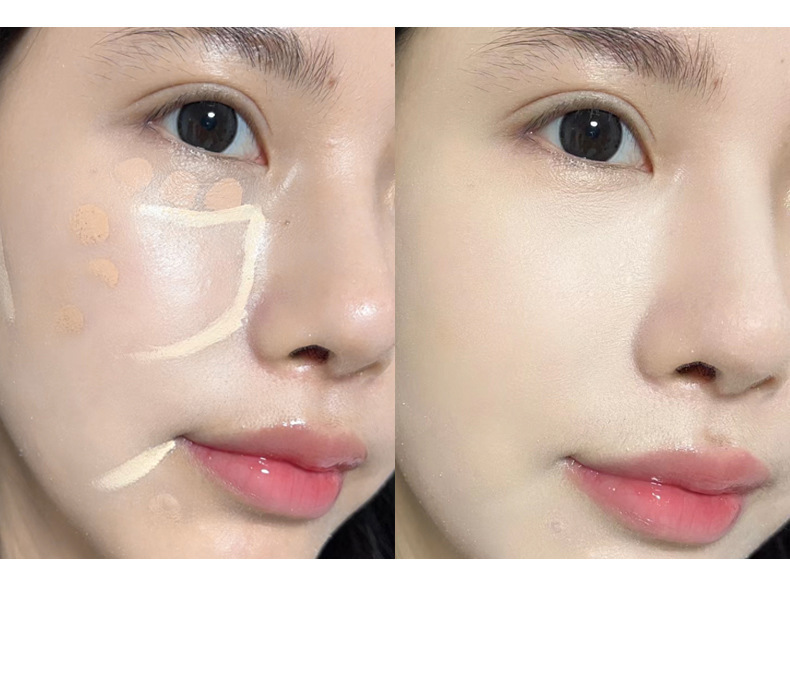 xixi Long-lasting and Penetrating Four-color Concealer covers dark circles, acne marks, facial spots, brightening and contouring concealer palette undefined