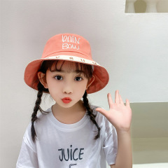 Korean Contrast Color Letter Children's Fisherman Hat display picture 17