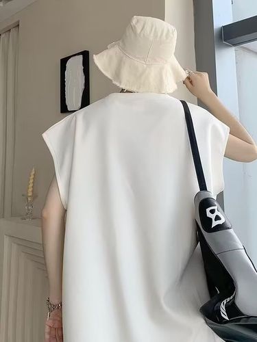 Men's Summer Trend Brand Sport CROP TOP Tank Top American Heavyweight Loose Upper Shirt