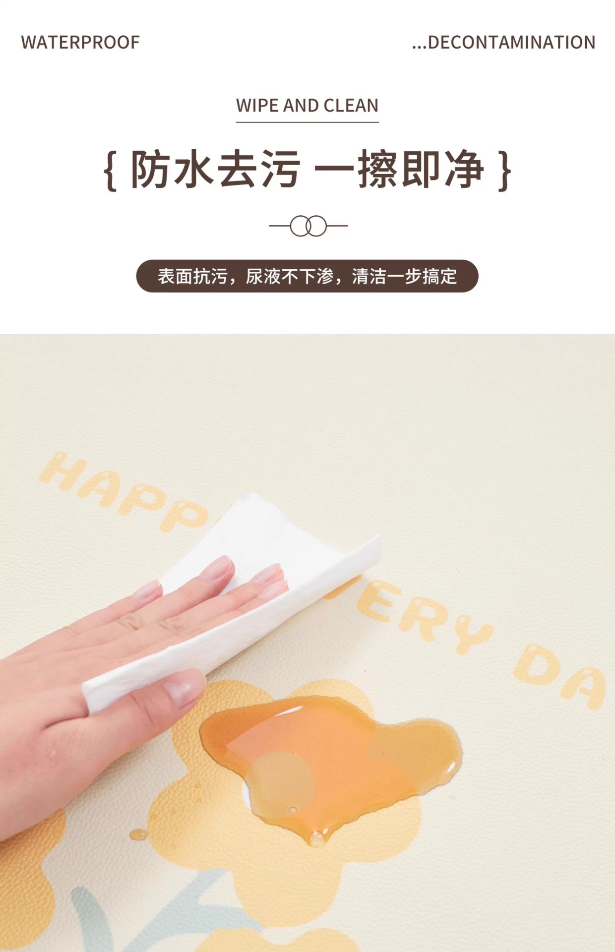 Simple Cartoon One-Touch Clean Pet Floor Mat Waterproof and Urine-Proof Pet Mat No-Wash Easy Care Pet Fence Mat Dropshipping
