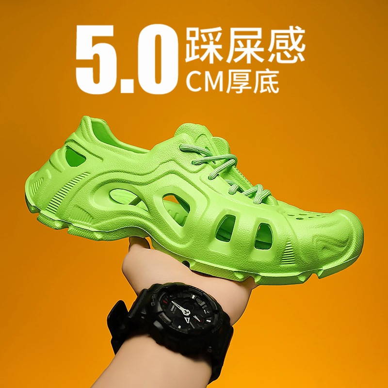 Amazon Summer EVA zapatos de conducción sandalias ligeras transpirables zapatos de playa de suela gruesa con sensación de mierda zapatos de hombre con suela suave