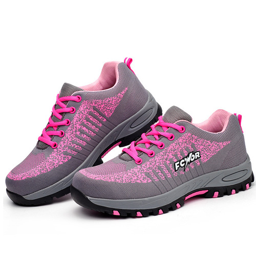 Women's Air-Weave Protective Shoes, Anti-Punching and Anti-Piercing Work Boots, Stylish and Fashionable Protective Shoes for Women, Comfortable and Non-Slip Protective Shoes