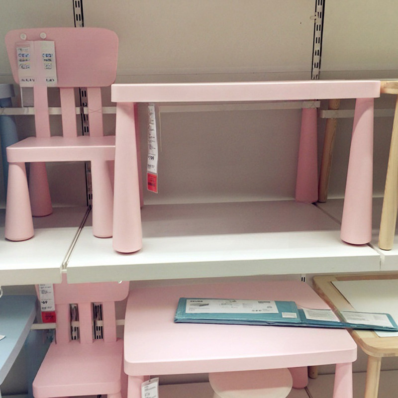 Kindergarten Table Plastic Rectangular Reading Area Baby 2-Year-Old Kids Writing Desk and Chair Kidsren's Study Table