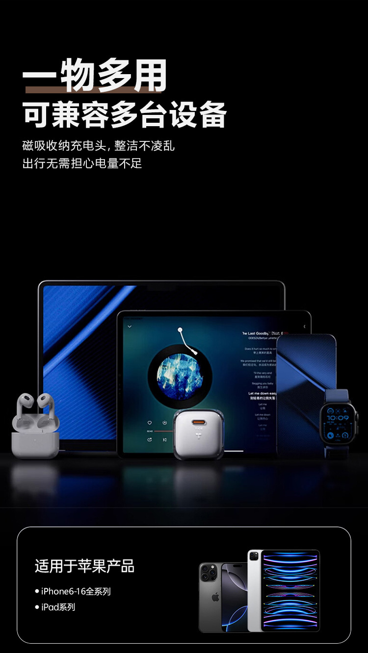 Suitable for M8/M9 Rear Car Charger Retractable Type-C Cable Docking Station Fast Charging Port Modification