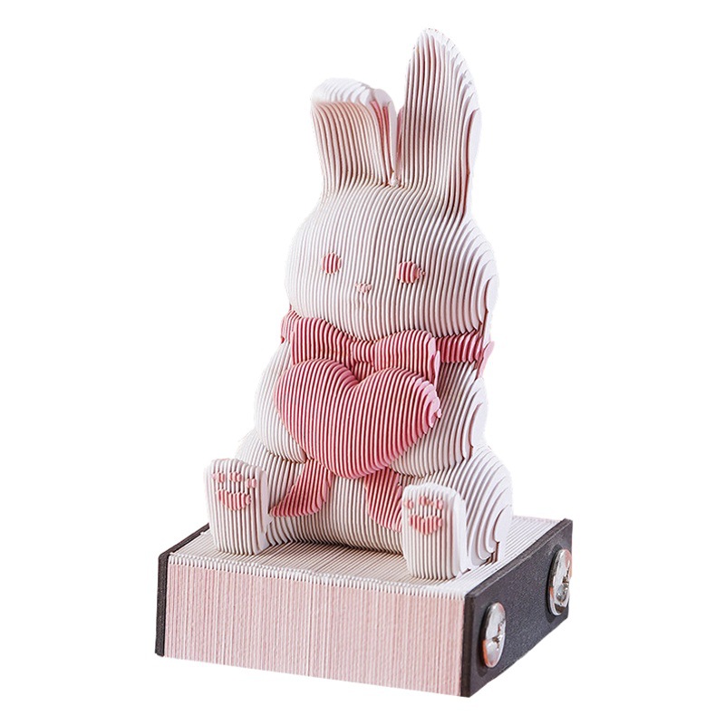 Notas adhesivas 3D emergentes con diseño de mascotas adorables y modernas, escultura de papel, arte desprendible, creativas, de alto valor, con dibujos animados encantadores.