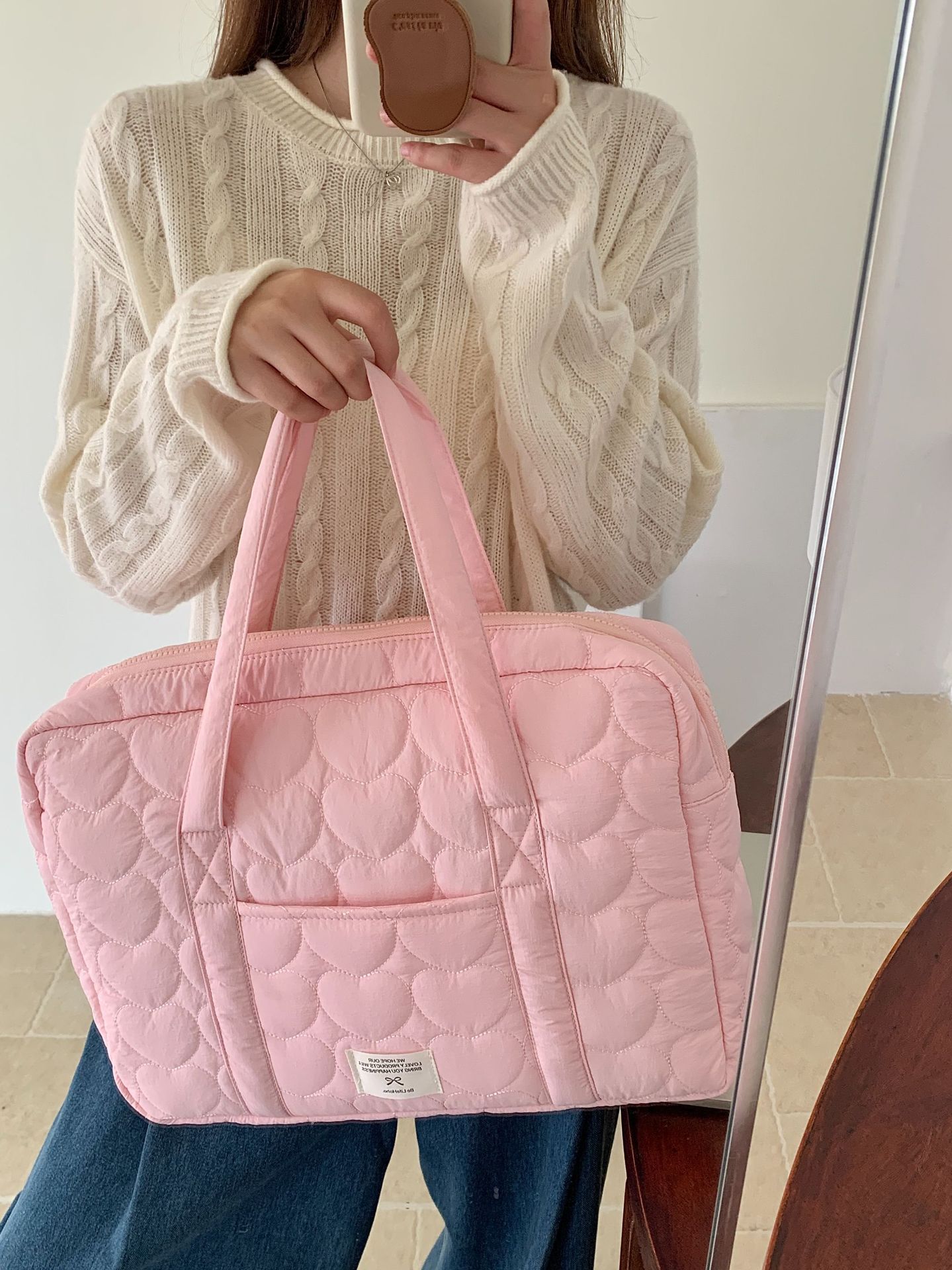 Korean Cross-Border Popular Ins Laptop Bag Large Size Large Capacity Universal Travel Bag Notebook Liner Bag