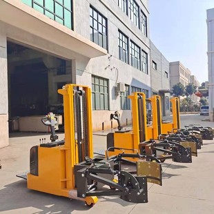 Full electric drum clamping stacker can be tilted no leg