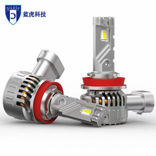 广州蓝虎跨境专供汽车led直插灯55W汽车前大灯灯泡改装H7 led车灯