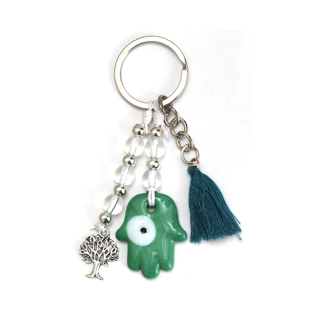 27g Weight Bag Pendant, Keychain Classification 1 Piece Quantity Casual, Daily Occasion Glass Material Devil's Eye Pattern Unisex Gender Retro Style Retro Devil's Eye Glass Unisex Bag Pendant Keychain 15