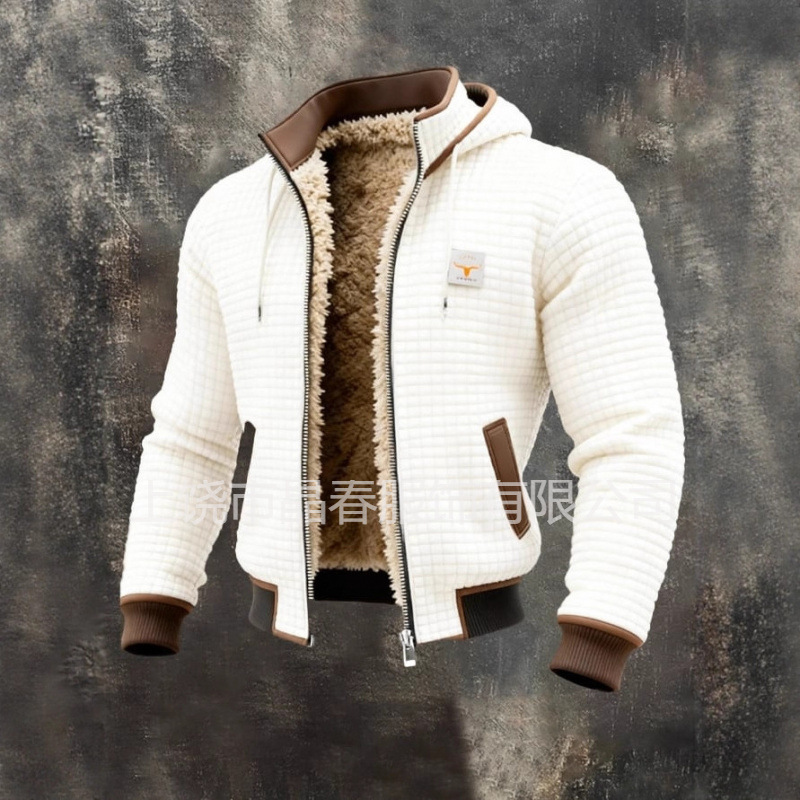 Europa y los Estados Unidos de la nueva explosión de ropa de hombre invierno chaqueta de invierno con chaqueta con capuchón gruesa