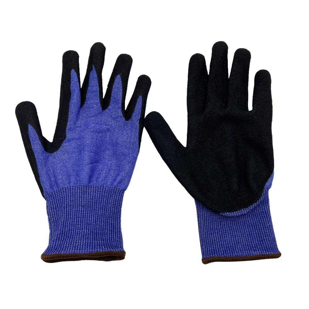 厂家新品18针丁腈浸胶防割手套耐磨防穿刺浸胶手套搬运玻璃金属