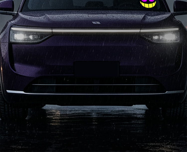 Cross-Border Solar-Powered Car Dynamic Devil Eye Led Expression Light Warning Light for Vehicle Use, No Wiring Required, Ambient Lighting