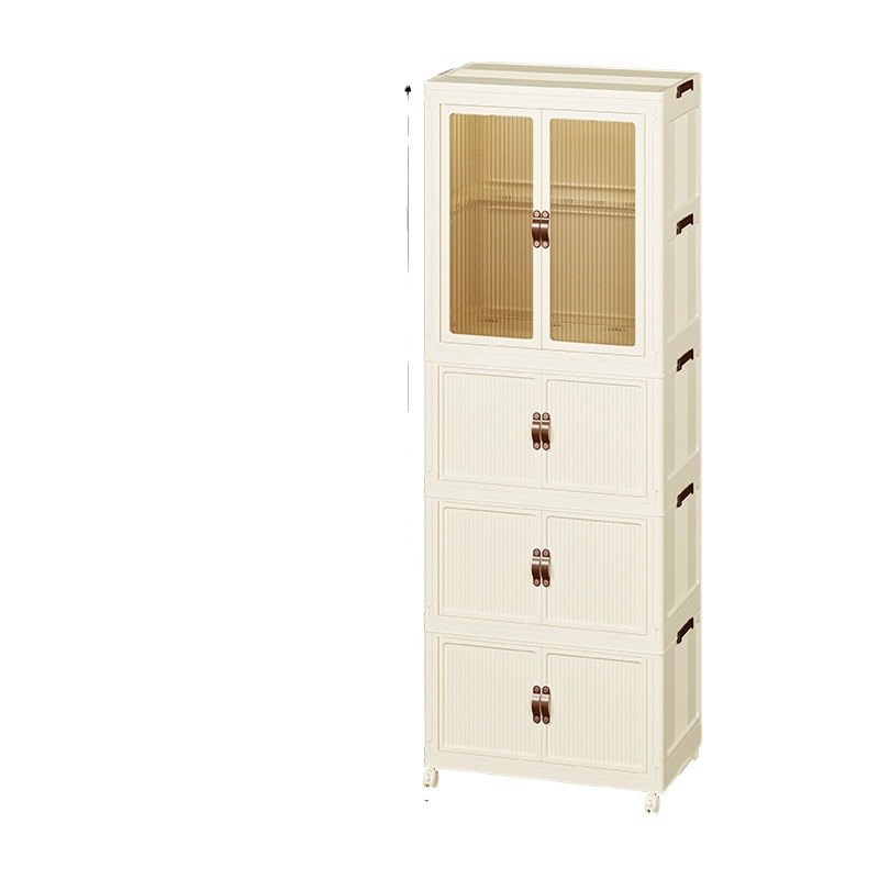 Gabinete de almacenamiento sin instalación gabinete de almacenamiento hogar bebé ropa para niños gabinete de almacenamiento de juguetes gabinete de bocadillos plegable de plástico