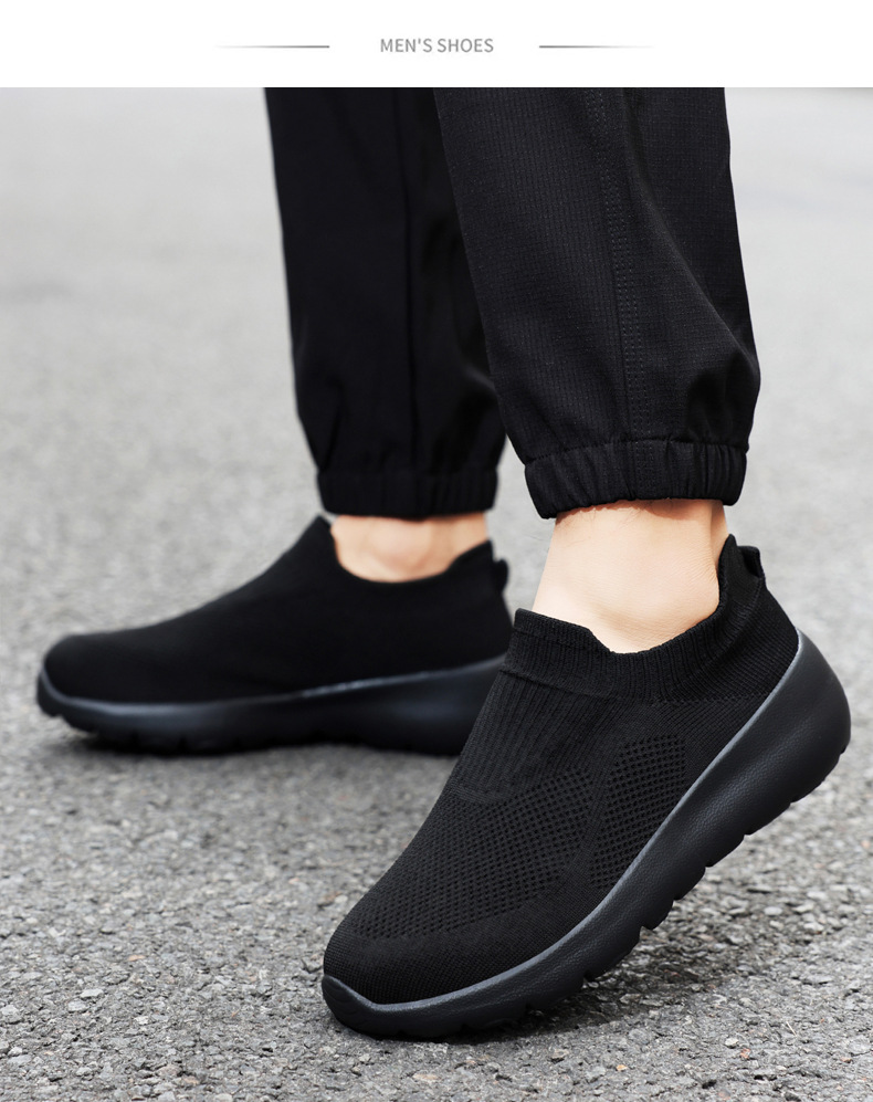 New Large Size 46 Lightweight Couple's Casual Slip-On Lazy One-Piece Mesh Driving Shoes_vogvips.com
