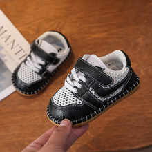 2025新款宝宝凉鞋夏季软底婴儿学步鞋男孩真皮1-3岁女童鞋子镂空