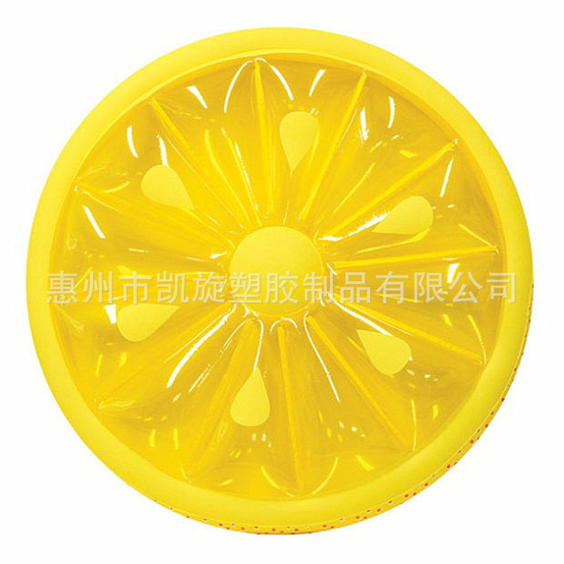 Big inflatable round yellow swimming ring PVC for adults