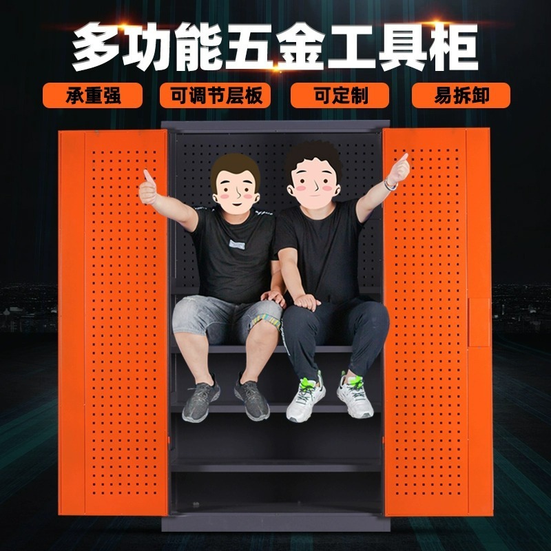 重型工具キャビネットダブルドア工場工具収納キャビネット多機能車輪付き自動車修理工具車金物工具キャビネット|undefined