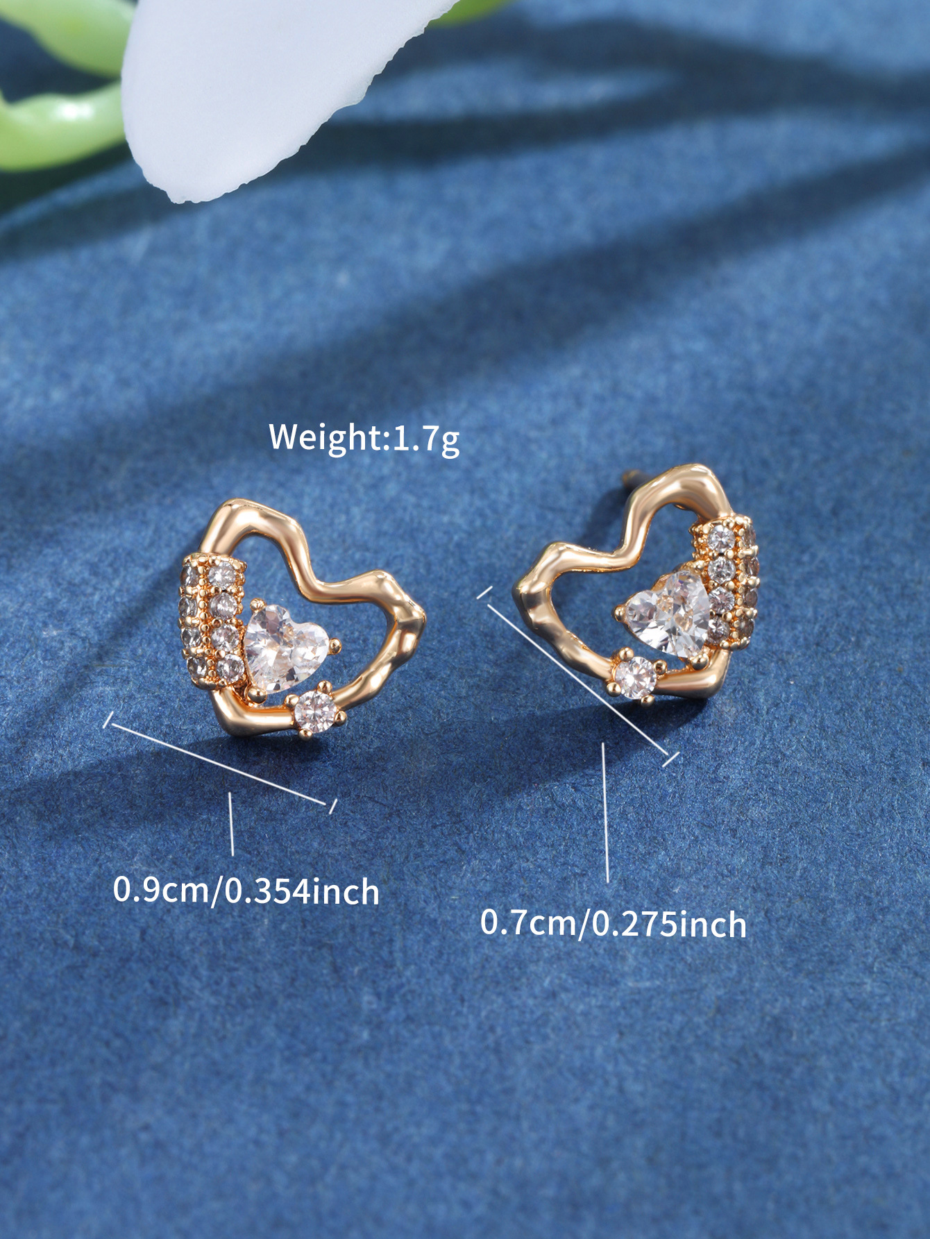 Joyería Xuping, moda japonesa y coreana, pequeña y encantadora cerradura geométrica, orejetas de amor, nicho, lujo ligero, orejetas de alta calidad para mujeres