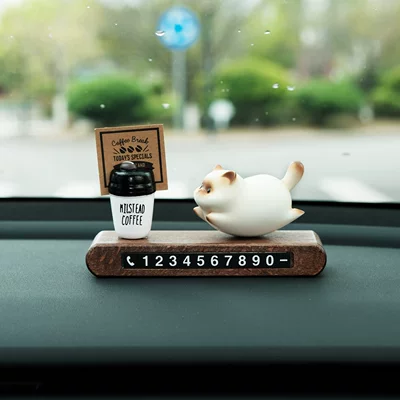 Nömrəli dayanma kartı – Cute Kitten Car Temporary