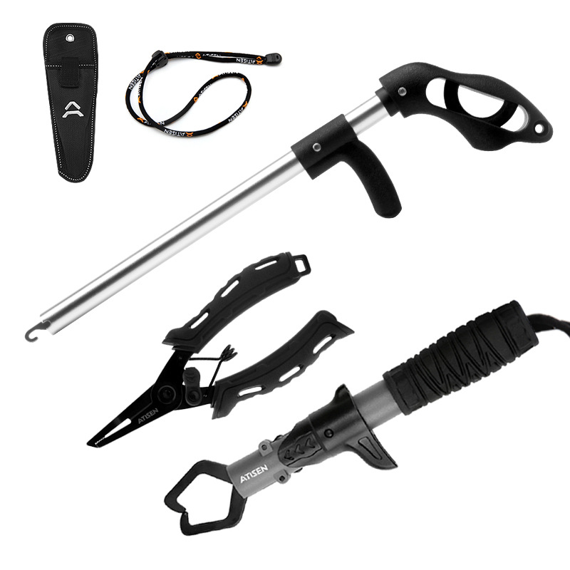 Kit d'outils de pêche 3 pièces avec pince et décrocheur_voghion.com