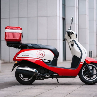 Motorcycle trunk, retro trunk, scooter cargo box