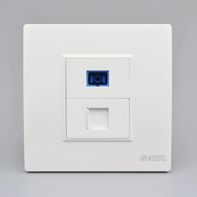 Сетевые оптоволоконные панели розетки через шесть классов с волоконно-оптическими соединителями Gigabit сетевой кабель разъем (Отгрузка)