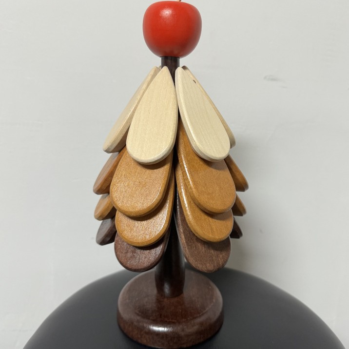 전체 원목 크리스마스 트리 단열 매트 사과 디자인 4단