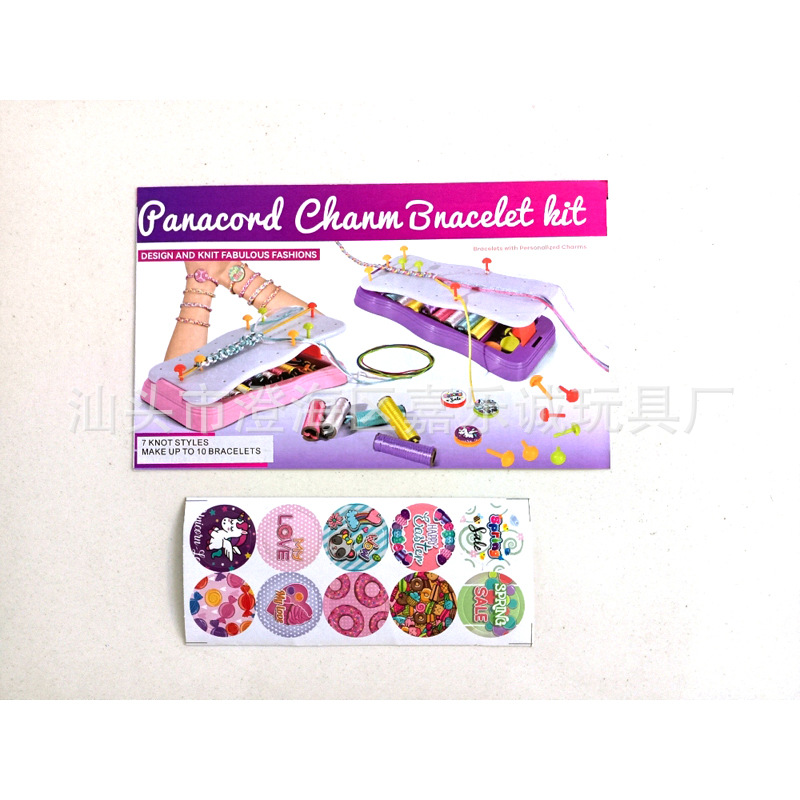 Pulsera para Niños Accesorios de trenzado trenza hecha a mano DIY diversión cuerda accesorios modelado play House Juguetes