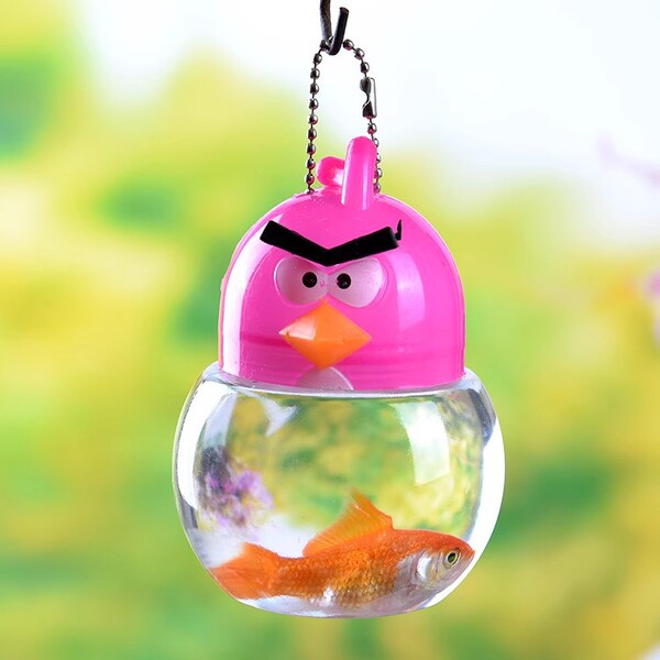 Small plastic handheld breathable aquarium
