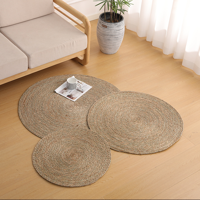 Fábrica de esterilla de paña de león en stock, alfombra de alfombra