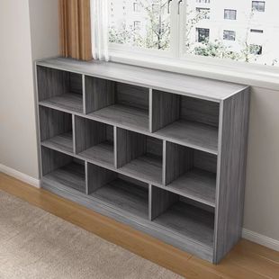 Simple Bookshelf Floor-Standing Storage Rack Small Storage Cabinet Layered Rack Bedroom Living Room Grid Cabinet Bookcase Storage Cabinet