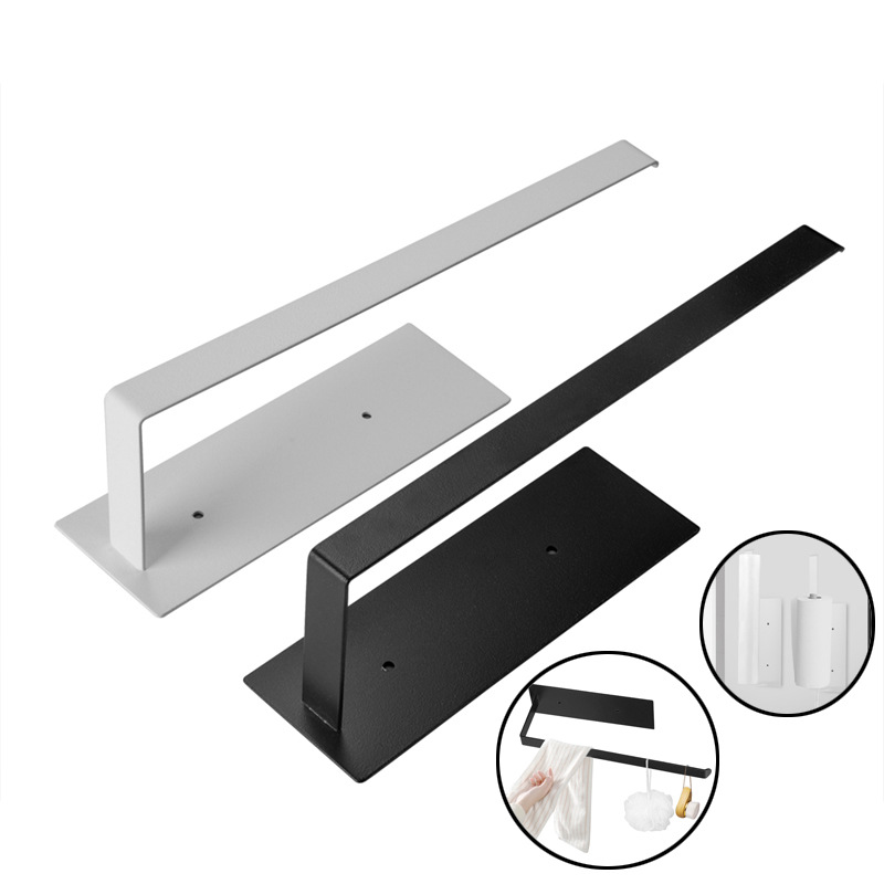 磁吸單層捲紙架冰箱毛巾架保鮮袋收納架廚房置物架免孔壁掛抹布架