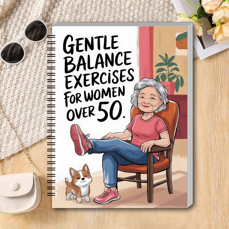 Cross-Border Hot-Selling Items: Elderly Chair Yoga Guide, Spiral Binding, Amazon, Shein, Temu, Dropshipping