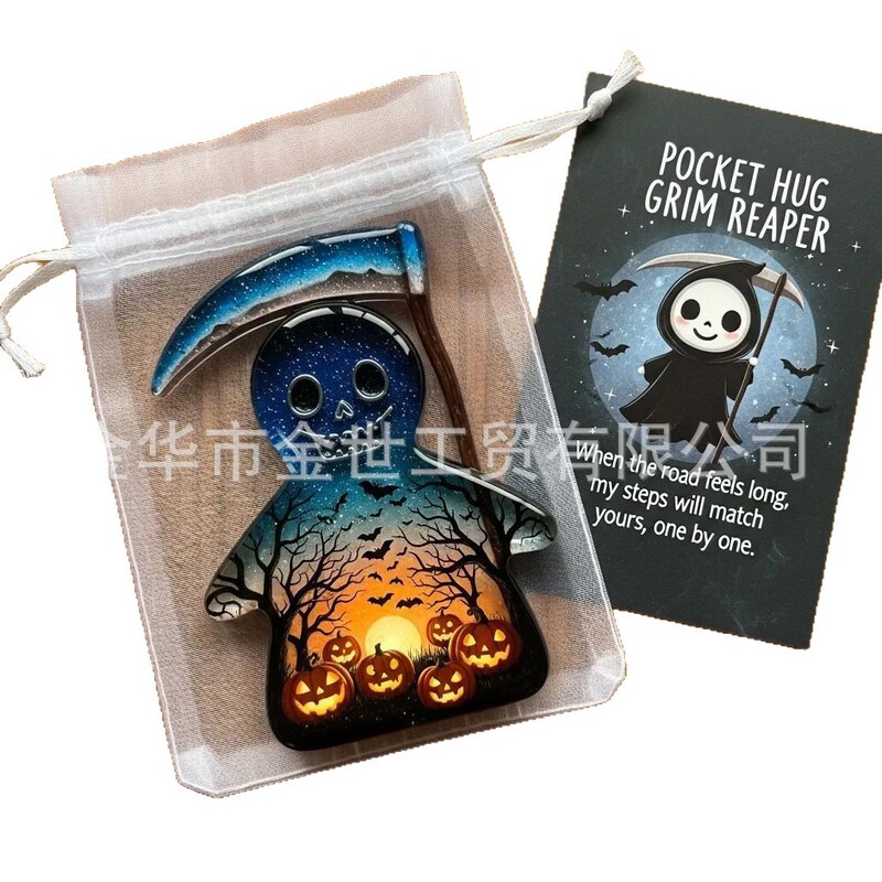 跨境新款 Halloween Pocket Cards 万圣节口袋卡片装饰品|undefined