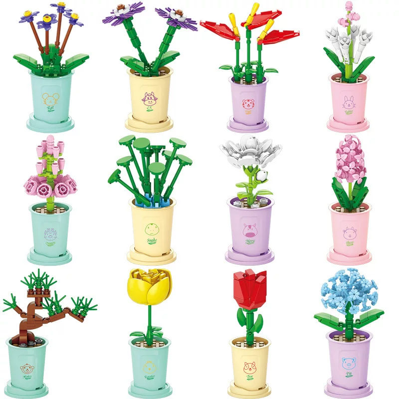 Brother, constructor, toy, bouquet, Birthday gift
