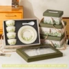 4 bowls, 4 spoons, 2 plates of high-end gift boxes