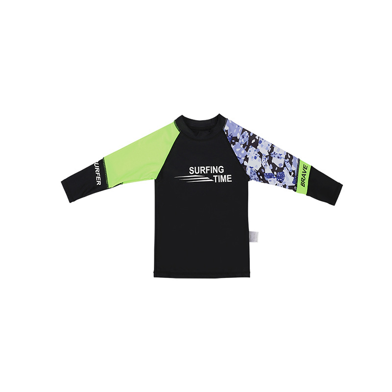 Jungen Langarm Schwimmset Uv-schutz Schnelltrocknende Bademode_voghion.com