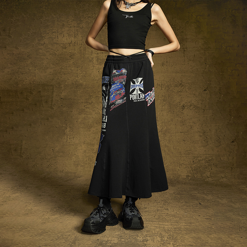 特价98元不退换 拓谷鱼尾裙女中长款高腰修身显瘦包臀半身裙秋装