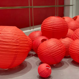 New Year Activities Red Paper Lanterns Antique Lanterns Spring Festival Festive Wedding Room Yard Shop Shopping Mall Window Hanging