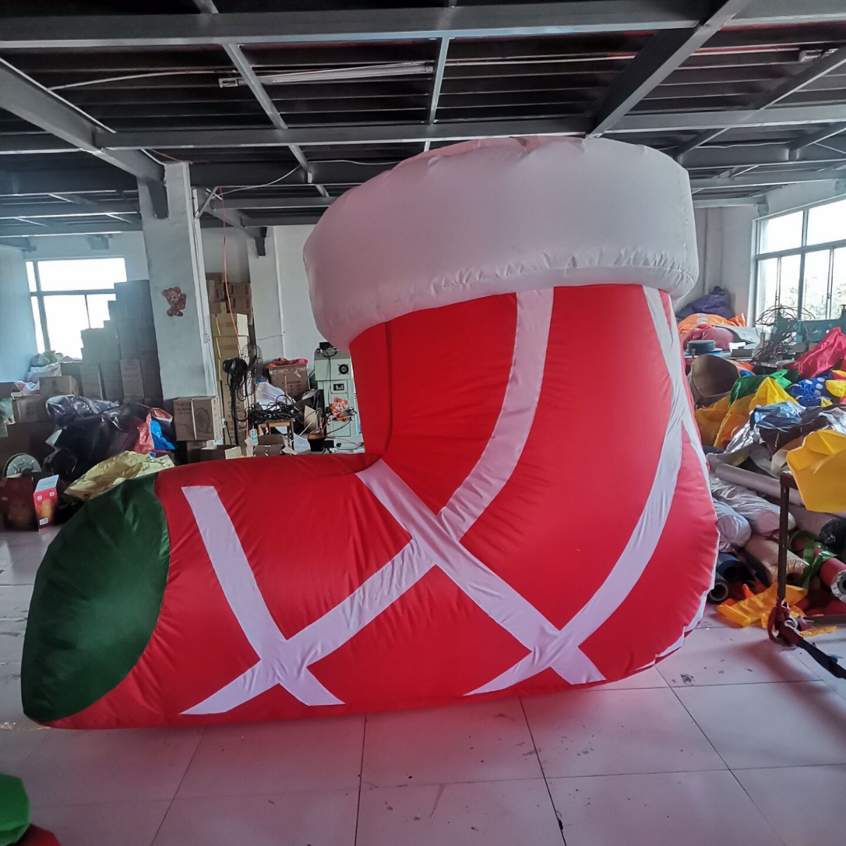 充气圣诞节礼物盒子气模 圣诞树 圣诞老人 充气袜子雪人装饰气模