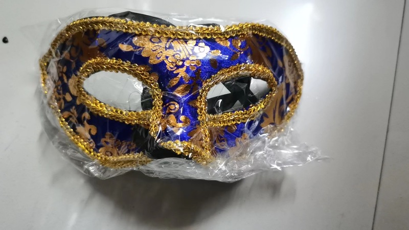 ハロウィーンマスク化粧舞踏会パーティー男性マスクベルベット半顔マスク-布平頭レースマスク|undefined